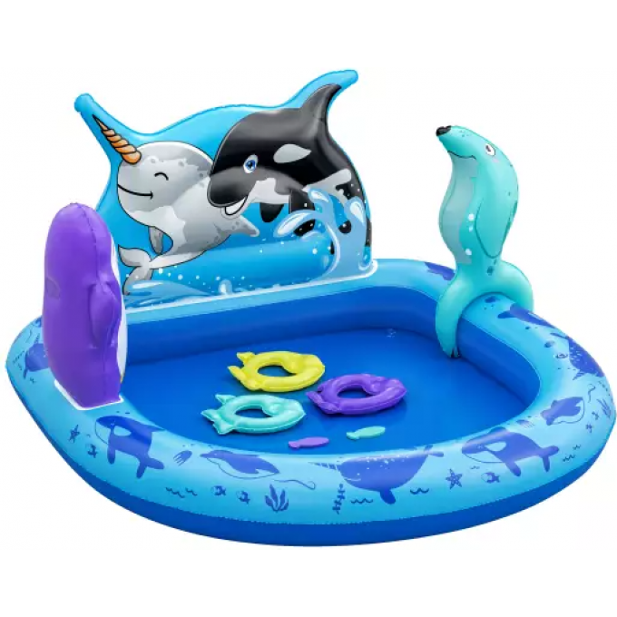 Детский надувной бассейн BESTWAY POLAR PALS 134x131x73cм 53156 BW